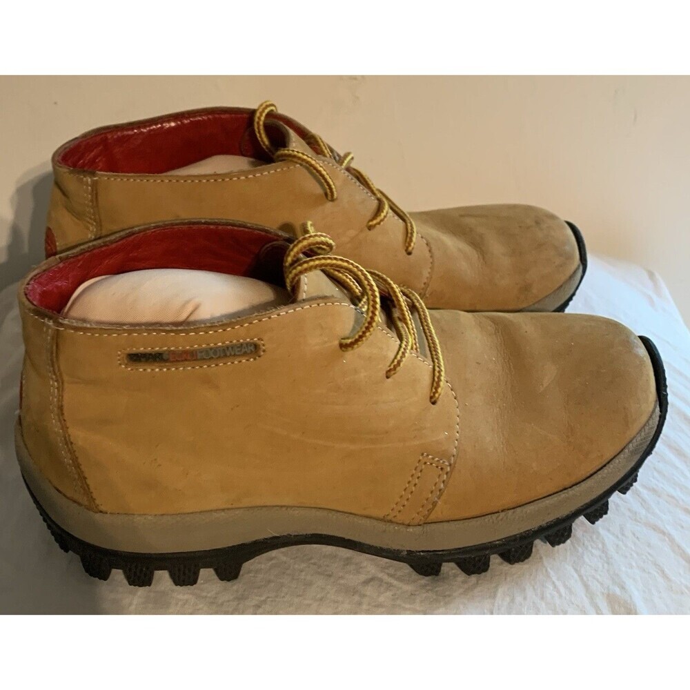 VTG Marc Ecko Footwear Chukka Boots Laces Men's Sz 6.5 Wheat Leather Rugged